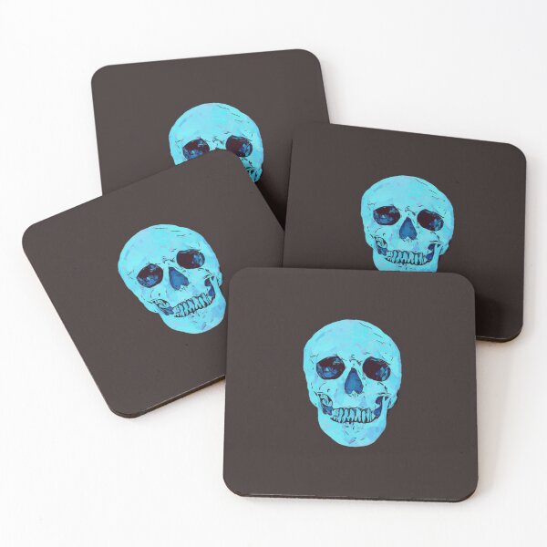 Item preview, the walten files blue skull    designed and sold by StromDesign.