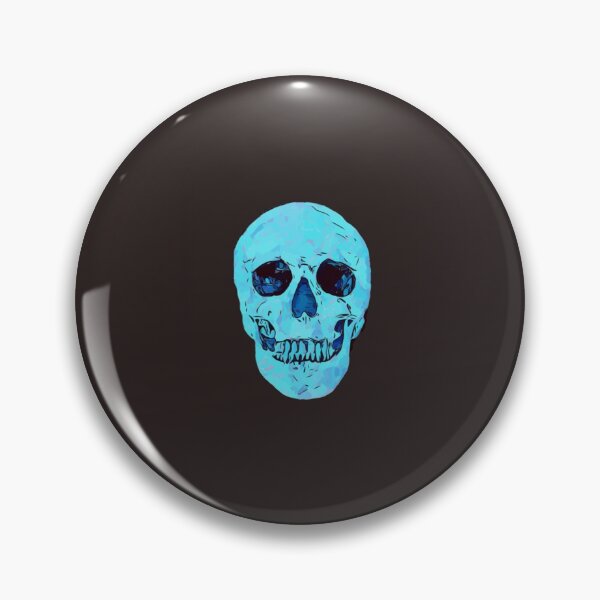 Item preview, the walten files blue skull    designed and sold by StromDesign.