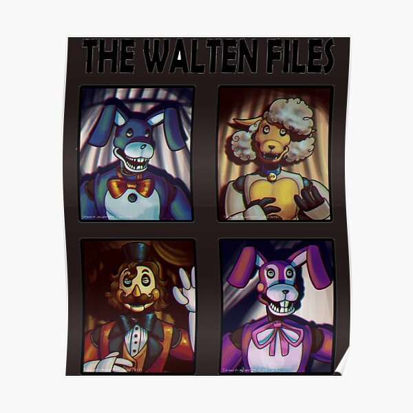 The Walten Files Characters Poster For Sale By Stromdesign Redbubble 8459