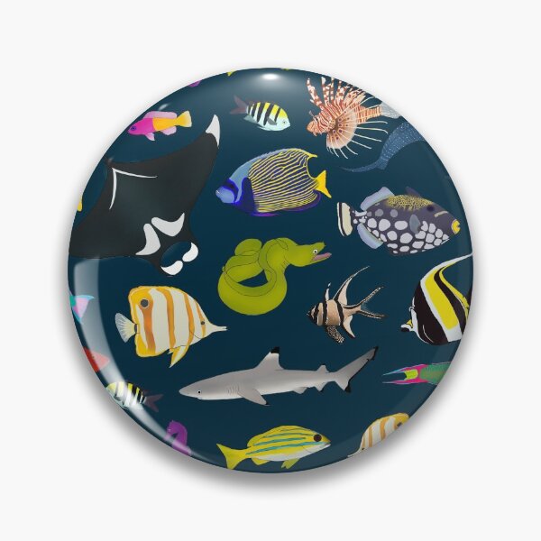 Item preview, Tropical Reef Fishes (Dark) designed and sold by WestCoastWoods.