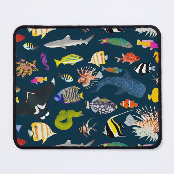 Item preview, Tropical Reef Fishes (Dark) designed and sold by WestCoastWoods.