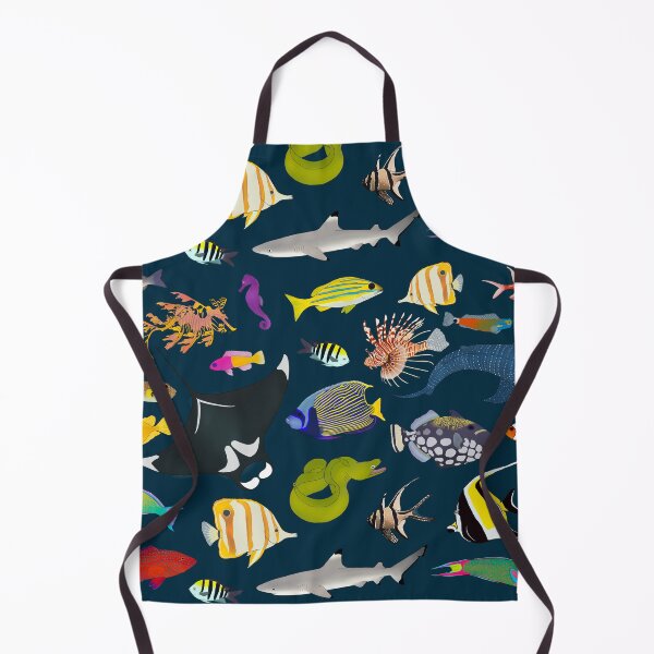 Item preview, Tropical Reef Fishes (Dark) designed and sold by WestCoastWoods.