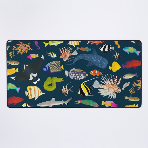 Item preview, Tropical Reef Fishes (Dark) designed and sold by WestCoastWoods.