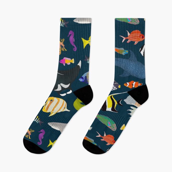Item preview, Tropical Reef Fishes (Dark) designed and sold by WestCoastWoods.