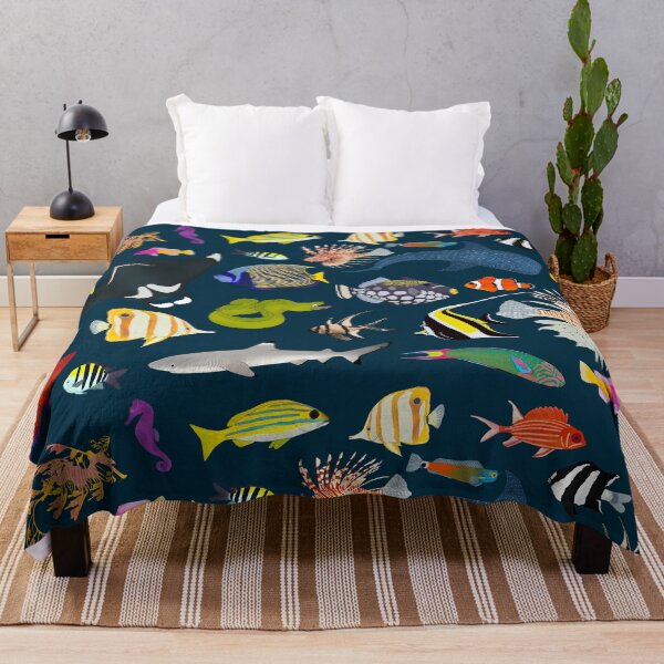 Item preview, Tropical Reef Fishes (Dark) designed and sold by WestCoastWoods.