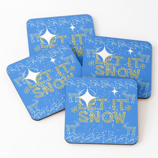 Item preview, Feliz Navidad Let It Snow Deer Merry Christmas Holiday designed and sold by Darlene Douglas-Jackson.