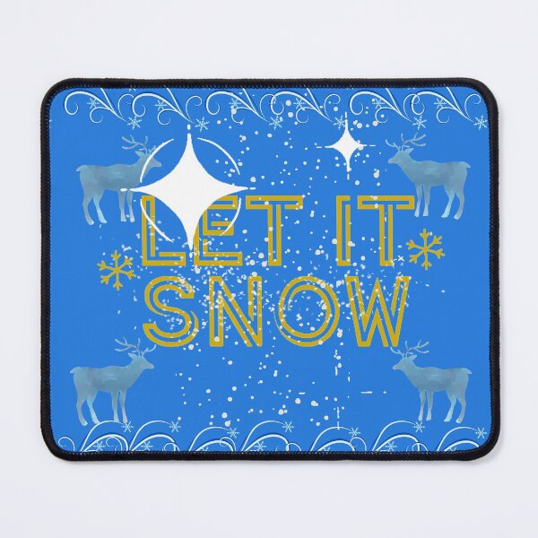 Item preview, Feliz Navidad Let It Snow Deer Merry Christmas Holiday designed and sold by Darlene Douglas-Jackson.