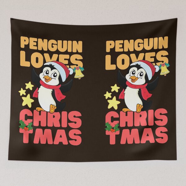 Item preview, Penguin Loves CHRISTMAS designed and sold by Keep Smiling.