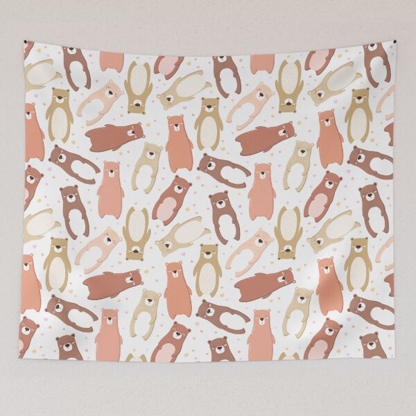 Item preview, Seamless pattern with colorful cute bears designed and sold by DarianaArt.
