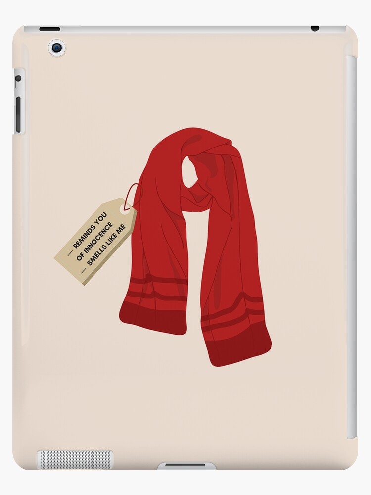 Red scarf: reminds you of innocence and smells like me/ All too well - Taylor  Swift RED iPad Case & Skin by nd-creates