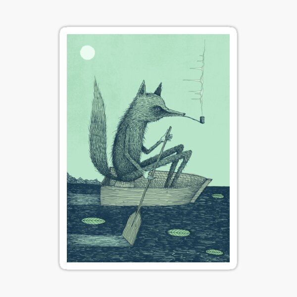 Across The Lake (Colour) Sticker
