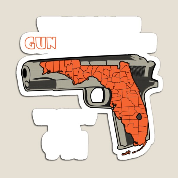 Welcome To The Gunshine State We Don't Dial 911 T-Shirt & Sticker Magnet
