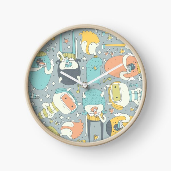 Monsters love eating... Clock