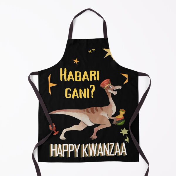 Item preview, Habari gani Happy Kwanzaa dinosaur  designed and sold by charqui.