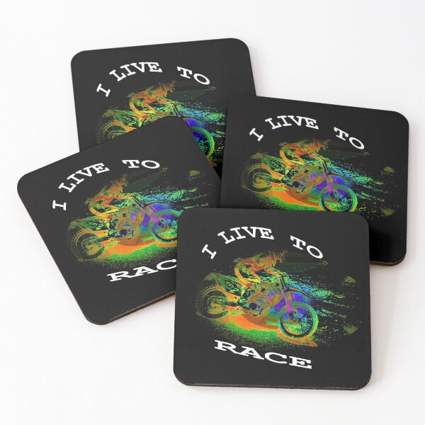 Item preview, I LIVE TO RACE - Motocross Racer designed and sold by NaturePrints.
