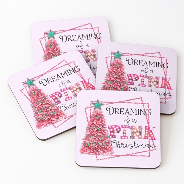 Item preview, Dreaming Of A Pink Christmas Marquee Lights designed and sold by ChicoryJunction.