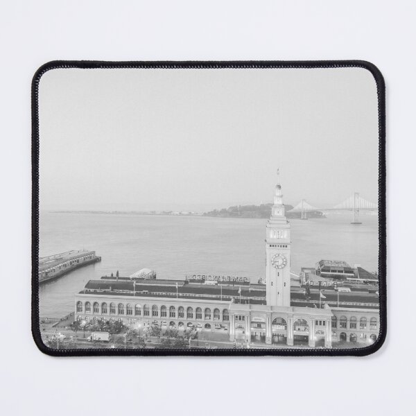Item preview, Dusk at the Ferry Building, San Francisco - Black & White #1 designed and sold by ywphotos.