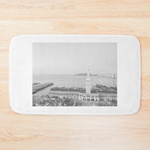 Item preview, Dusk at the Ferry Building, San Francisco - Black & White #1 designed and sold by ywphotos.