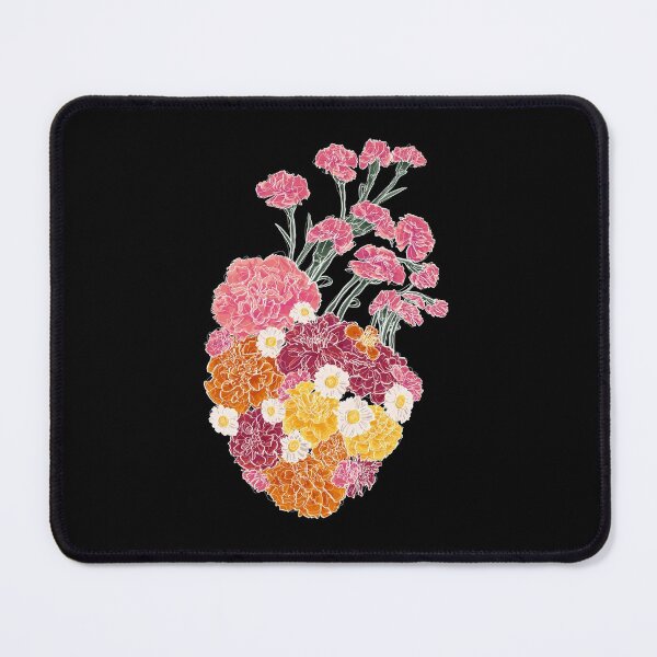 Item preview, Mi Corazón Con Flores (White Line Art: Complex) designed and sold by 2-Floral-Frogs.