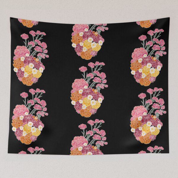 Item preview, Mi Corazón Con Flores (White Line Art: Complex) designed and sold by 2-Floral-Frogs.