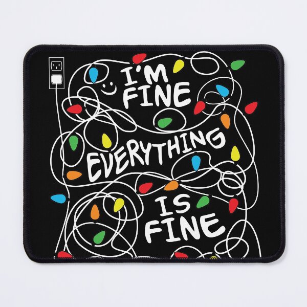 Item preview, Merry Xmas I'm fine Everything Is Fine Christmas Lights designed and sold by TeeServes.