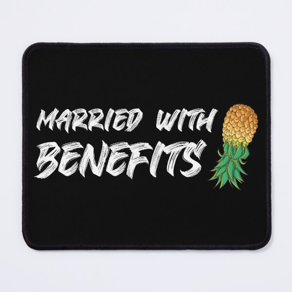 Item preview, Married With Benefits Swinger Lifestyle Design. For dark colors. designed and sold by swingersshop.