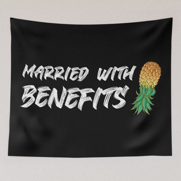 Item preview, Married With Benefits Swinger Lifestyle Design. For dark colors. designed and sold by swingersshop.