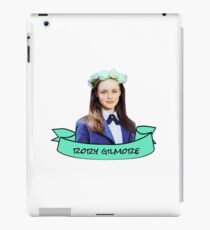 rory gilmore flower crown sticker iPad Case/Skin