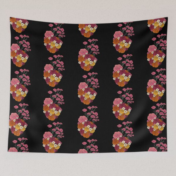 Item preview, Mi Corazón Con Flores (Black Line Art: Complex) designed and sold by 2-Floral-Frogs.