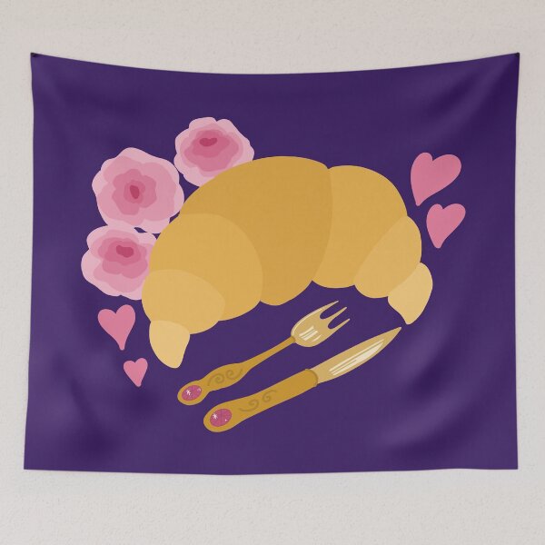 Item preview, Croissants And Roses designed and sold by BundaBear.