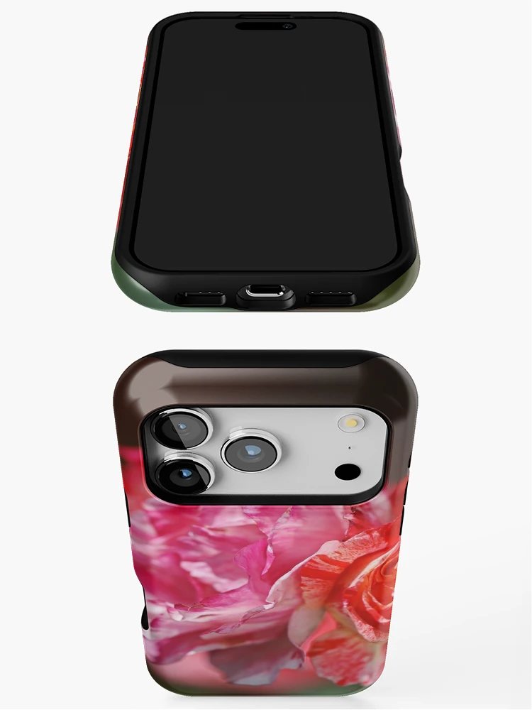 Thumbnail 3 of 4, iPhone Case, Variegated Roses In Love designed and sold by Joy Watson - Natural Light Photography .