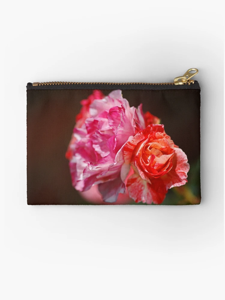 Thumbnail 1 of 4, Zipper Pouch, Variegated Roses In Love designed and sold by Joy Watson - Natural Light Photography .