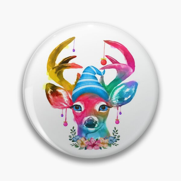 Item preview, Watercolor Christmas Deer Xmas Reindeer designed and sold by tjred01.