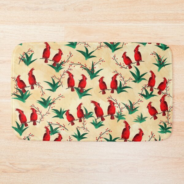 Item preview, Red Cardinal Design in a light cream color background designed and sold by Susaans-Art.