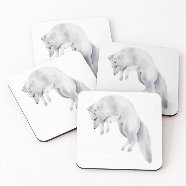 Item preview, Jumping artic fox designed and sold by Livelifetoday.