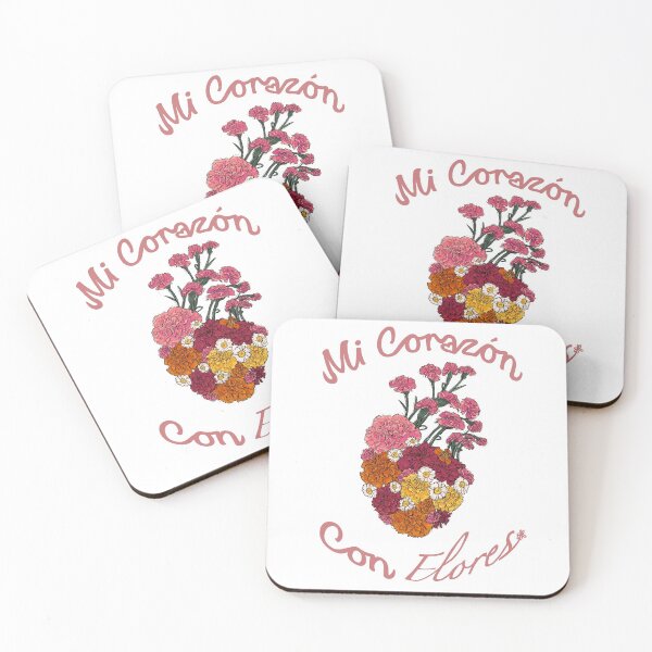 Item preview, Mi Corazón Con Flores Titled (Black Line Art: Complex) designed and sold by 2-Floral-Frogs.