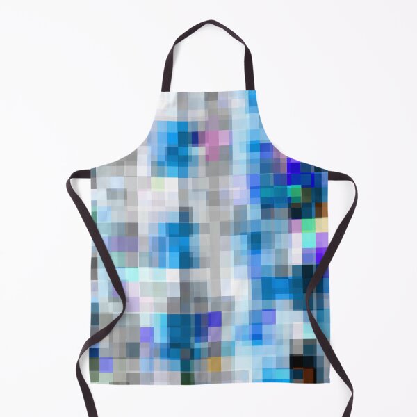 Item preview, graphic design pixel geometric square pattern abstract background in blue purple pink designed and sold by Mrvell.