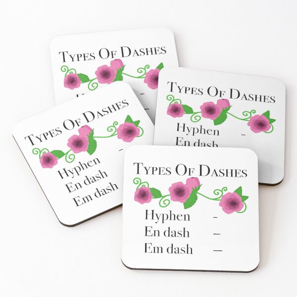 Item preview, Types Of Dashes - Author Life designed and sold by BundaBear.