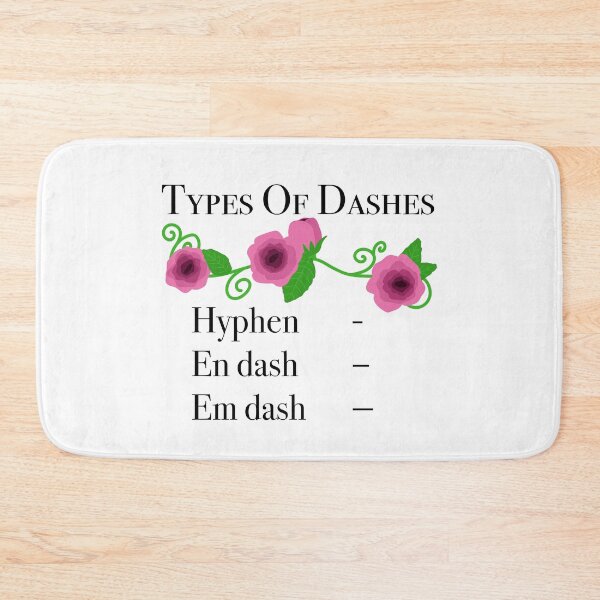 Item preview, Types Of Dashes - Author Life designed and sold by BundaBear.