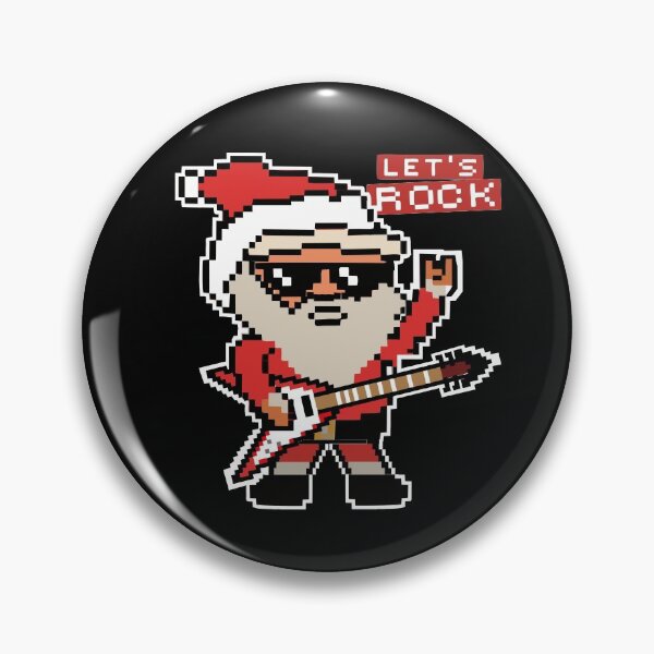 Item preview, Let's Rock Santa with Guitar Heavy Metal Rocker Christmas Funny Gift  designed and sold by alenaz.