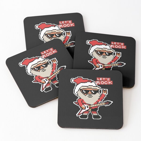 Item preview, Let's Rock Santa with Guitar Heavy Metal Rocker Christmas Funny Gift  designed and sold by alenaz.