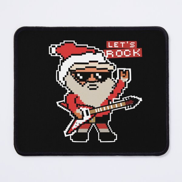 Item preview, Let's Rock Santa with Guitar Heavy Metal Rocker Christmas Funny Gift designed and sold by alenaz.