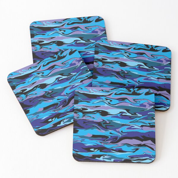 Item preview, Abstract Art Blue Shades designed and sold by chahakisha.