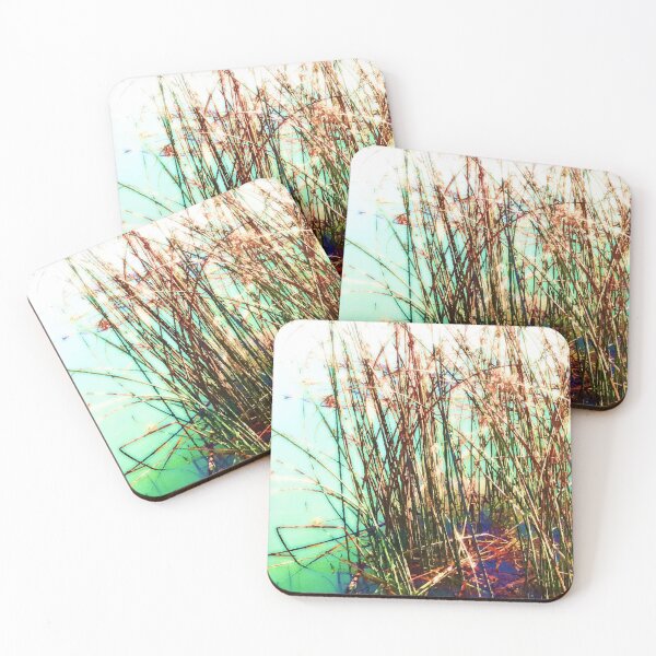 Item preview, Aquatic vegetation, aquatic plant, aquatic plants, leaves, leaf, nature, botanical, tropical, exotic, water, summer, reflection, sun, sunny-day, spring, holiday, xmas, red, green, designed and sold by PrintedDreams.