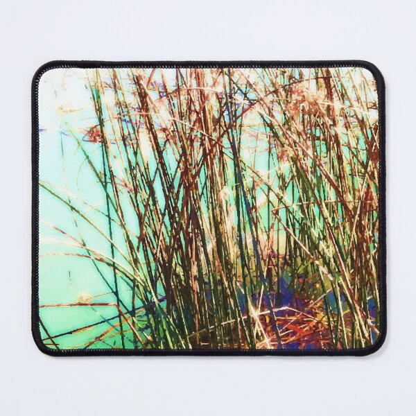 Item preview, Aquatic vegetation, aquatic plant, aquatic plants, leaves, leaf, nature, botanical, tropical, exotic, water, summer, reflection, sun, sunny-day, spring, holiday, xmas, red, green, designed and sold by PrintedDreams.