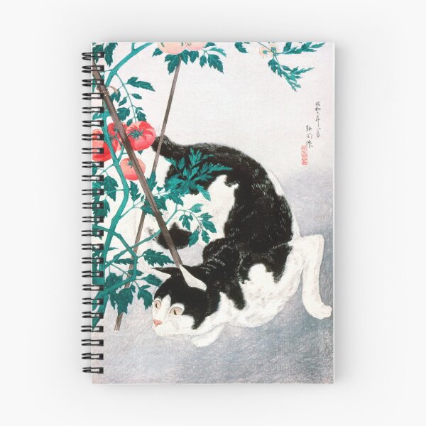 Item preview, Cat with Tomato Plant (1931) by Hiroaki Takahashi.  designed and sold by BikiniBanana.
