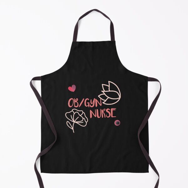 Item preview, OB GYN nurse cute floral designed and sold by ApparelByGriph.