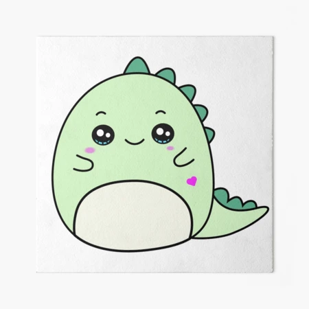 Cute Dino Art Board Print for Sale by hocapontas