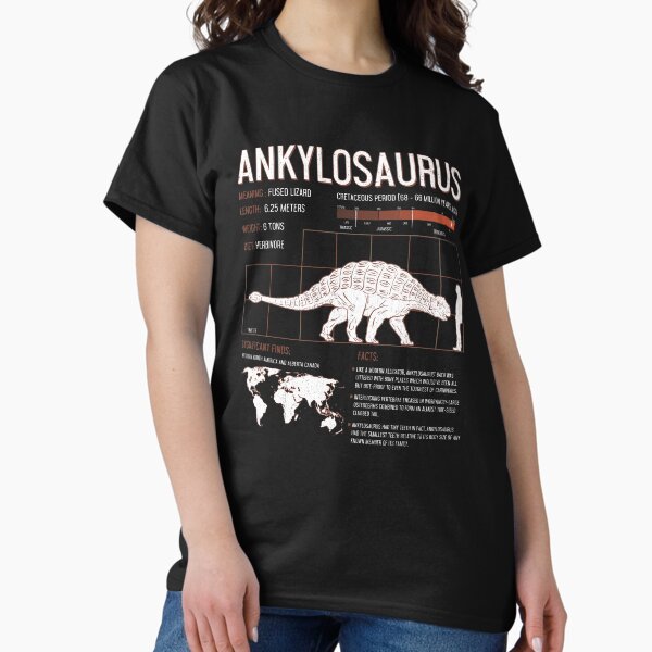 Item preview, Ankylosaurus Dinosaur Facts Mens Womens Kids Science designed and sold by SteamerTees.