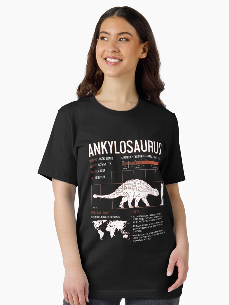 Ankylosaurus Dinosaur Facts T Shirt Mens Womens Kids Science Ankylosaurus Dinosaur Facts T Shirt Mens Womens Kids Science